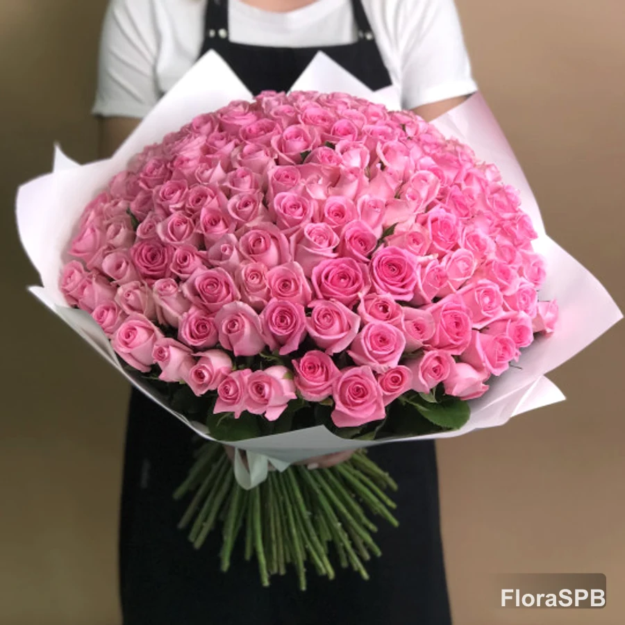 Букет «из 151 розовой розы 40 см»