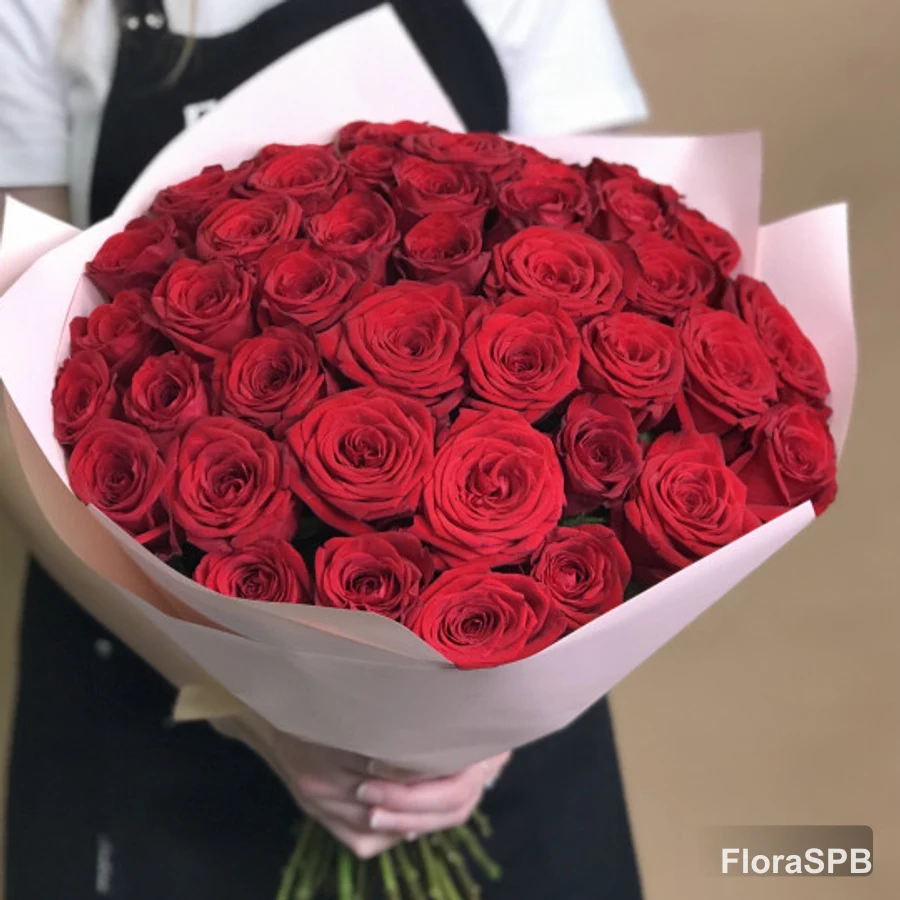 Букет «из 41 красной розы (40  см)»