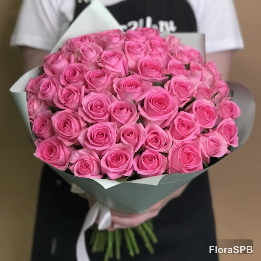 Букет «из 51 розовой розы 40 см»